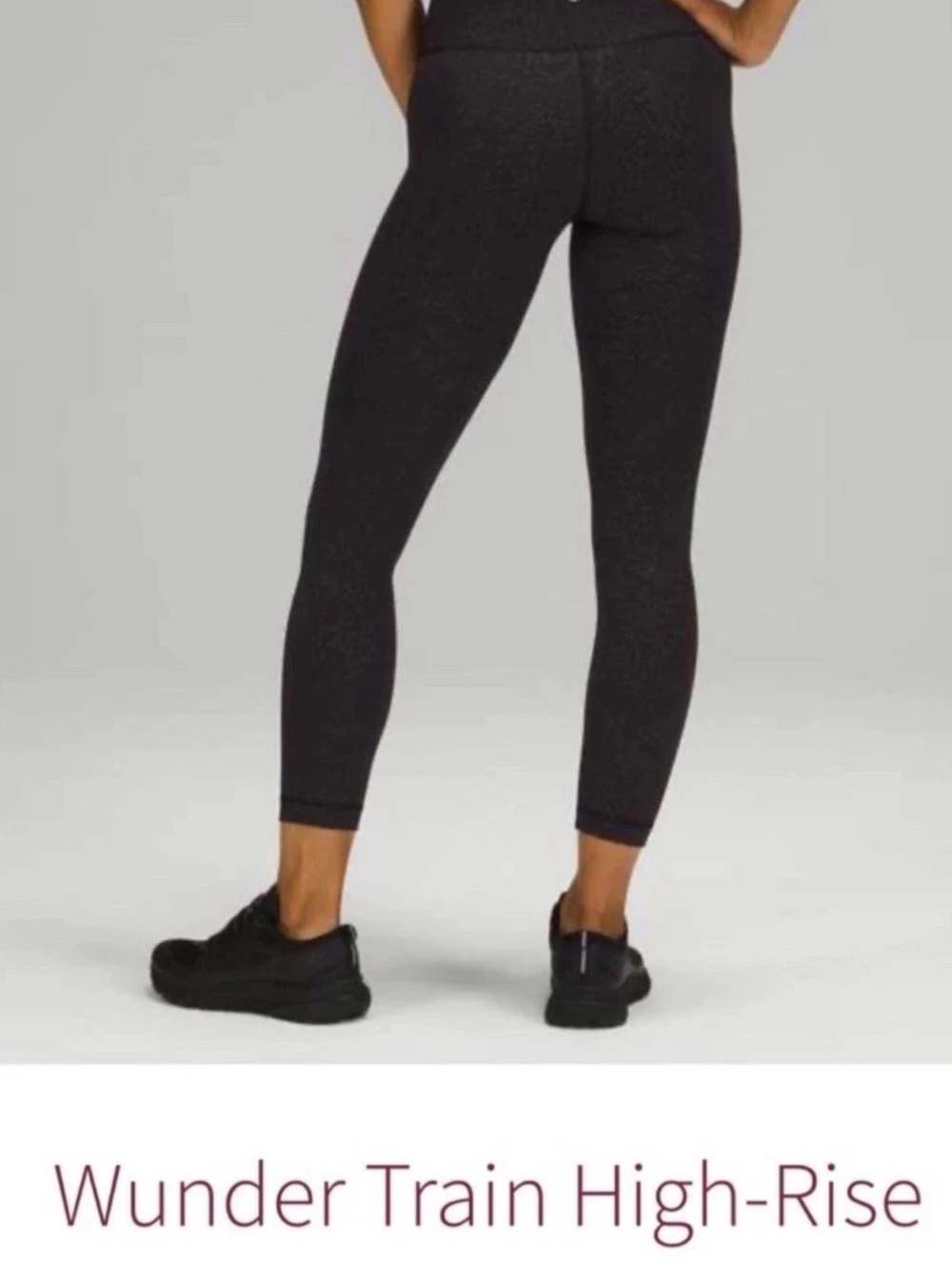 lululemon Wunder Train High-Rise Leggings in Black Heather